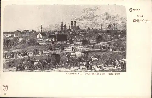 Muenchen Altmuenchen 1820 Kat. Muenchen