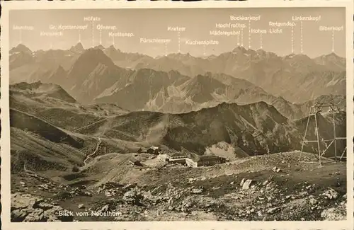 Oberstdorf Blick vom Nebelhorn Kat. Oberstdorf