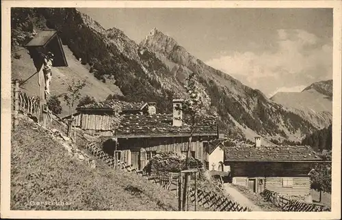 Oberstdorf Allgaeuer Alpen Gerstruben Hoefats Kat. Oberstdorf