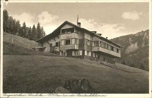 Oberstdorf Alpengasthof Sesselalm Kat. Oberstdorf