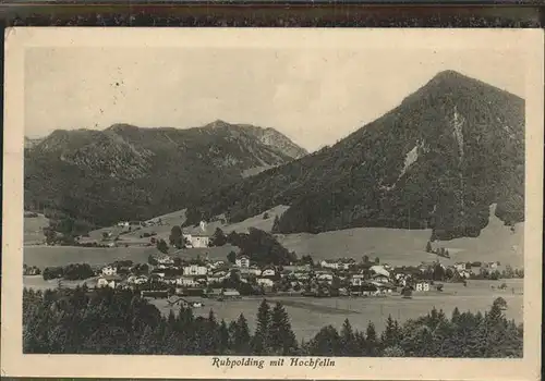 Ruhpolding Gesamzansicht Hochfelln Kat. Ruhpolding