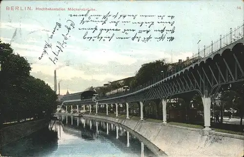 Berlin Hochbahnstation Moeckernbruecke Kat. Berlin