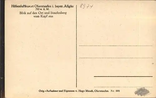 Oberstaufen Staufenberg Kapf Kat. Oberstaufen