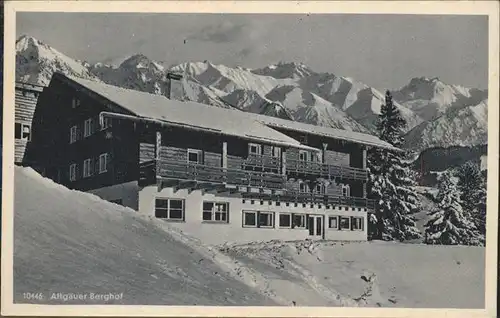 Sonthofen Oberallgaeu berggasthaus Allgaeuer Berghof Alpe Eck Hoernern Kat. Sonthofen