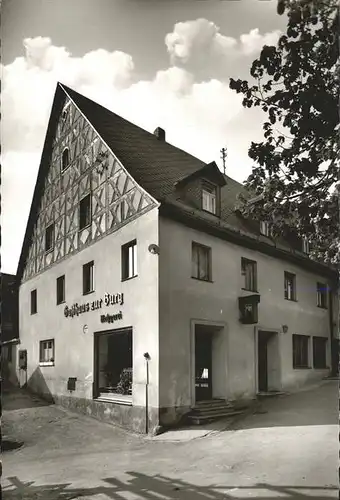 Goessweinstein Gasthaus Metzgerei Georg Helldoerfer Kat. Goessweinstein