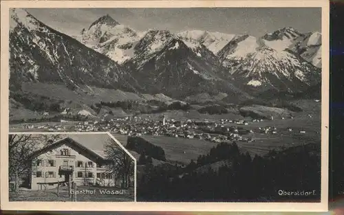 Oberstdorf Gasthof Wasach Kat. Oberstdorf