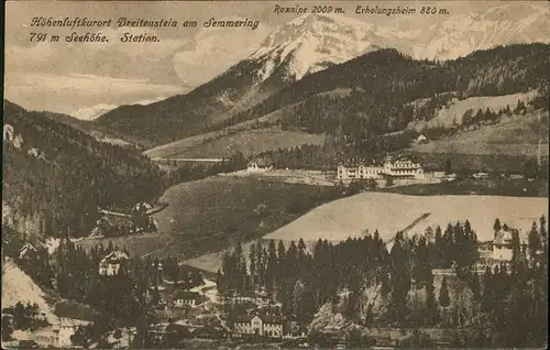 Breitenstein Niederoesterreich Semmering Seehoehe Kat. Breitenstein