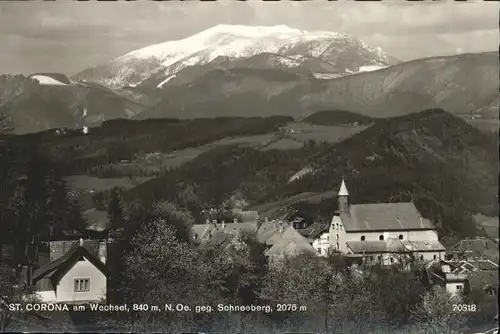 St Corona Wechsel Schneeberg Kat. St. Corona am Wechsel