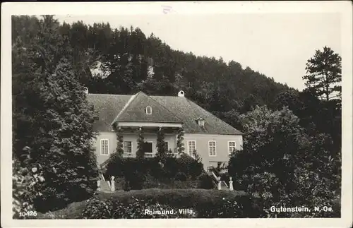 Gutenstein Niederoesterreich Raimund Villa Kat. Gutenstein