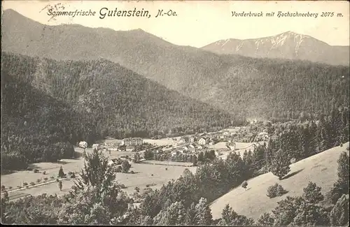 Gutenstein Niederoesterreich Hochschneeberg Kat. Gutenstein