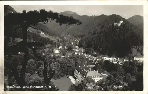 Gutenstein Niederoesterreich Ruine Kat. Gutenstein