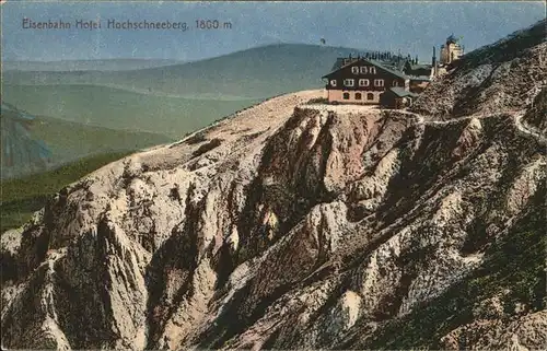 Hochschneeberg Eisenbahn Hotel Kat. Puchberg am Schneeberg