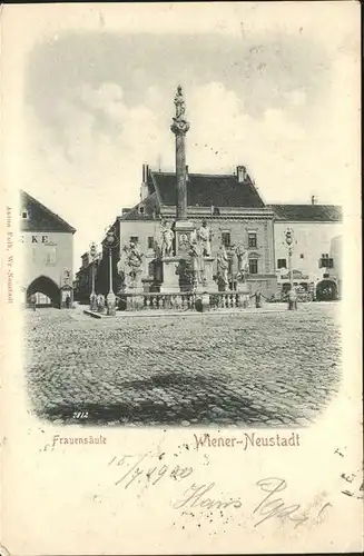 Wien Neustadt Frauensaeule Kat. Wien