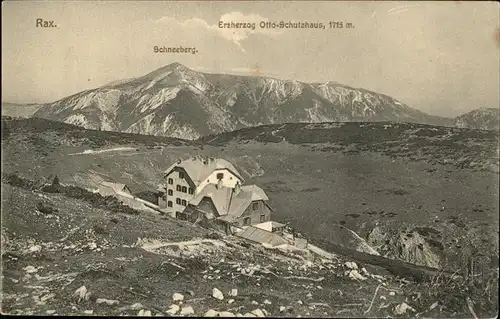 Rax Schneeberg Erzherzog Otto Schutzhaus Kat. Kapellen