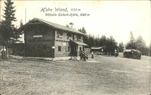 Hohe Wand Wilhelm Eichert Huette Kat. Hohe Wand