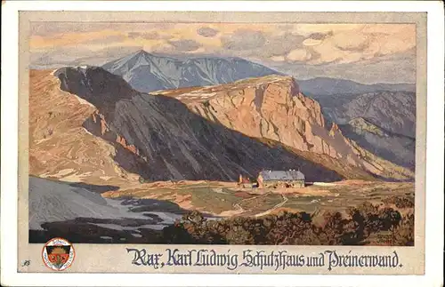 Rax Karl Ludwig Schutzhaus Preinerwand Kat. Kapellen