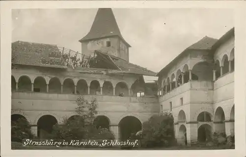 Strassburg Kaernten Schlosshof Kat. Strassburg