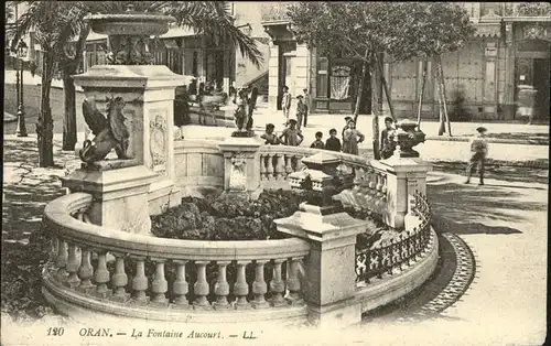 Oran Algerie La Fontaine Aucourt Brunnen Kat. Oran