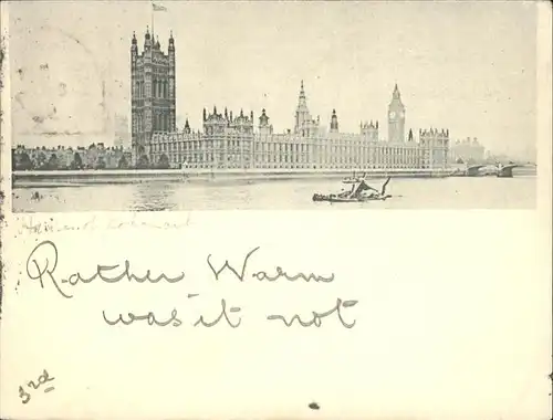 London Palace of Westminster Thames Kat. City of London
