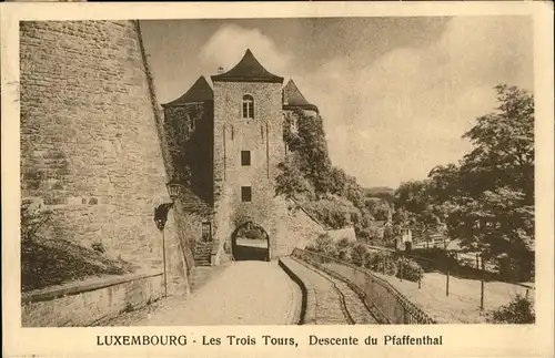 Luxembourg Luxemburg Les Trois Tours Descente du Pfaffenthal / Luxembourg /