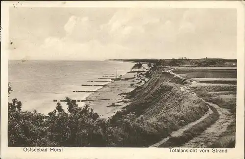 Horst Seebad Niechorze Totalansicht vom Strand / Niechorze /Gryfice