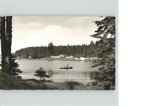 Clausthal Zellerfeld Campingplatz See Paddelboot Kat. Clausthal Zellerfeld