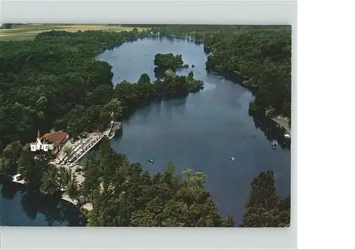 Schwalmtal Inselschloesschen Hariksee Fliegeraufnahme Kat. Schwalmtal