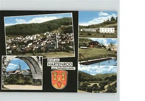 Hartenrod Gladenbach Teilansichten am Schelderwald Viadukt Wassertreten Wappen Kat. Bad Endbach