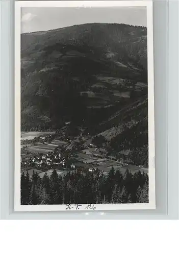 Treffen Ossiacher See Kaernten Blick von Oswaldiberg auf Treffen