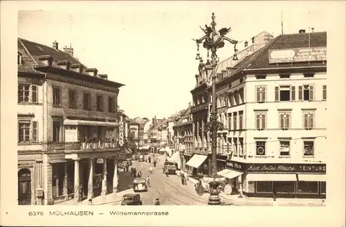 Muelhausen Elsass Wildemannstrasse Brunnen Kat. Mulhouse