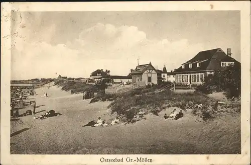 Gross Moellen Ostseebad Pommern Strand