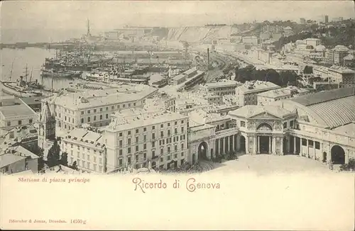 Genova Genua Liguria Ricordo di Genova Stazione di piazza principe Kat. Genova