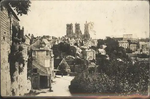 Laon Aisne Teilansicht Kathedrale