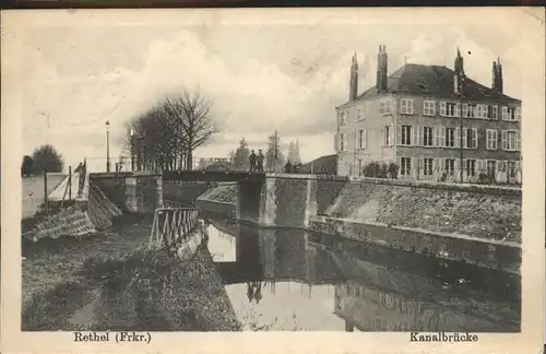 Rethel Ardennes Kanalbruecke Feldpost