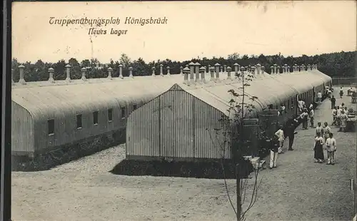Koenigsbrueck Truppenuebungsplatz Neues Lager