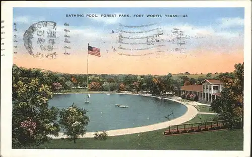 Fort Worth Bathing Pool Forest Park Kat. Fort Worth