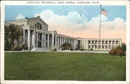 Oakland California Technical High School Kat. Oakland
