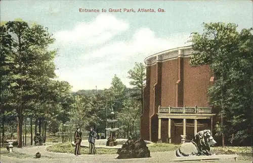 Atlanta Georgia Entrance to Grant Park Kat. Atlanta