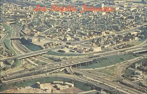 Los Angeles California Civic Center Freeway Interchange Kat. Los Angeles