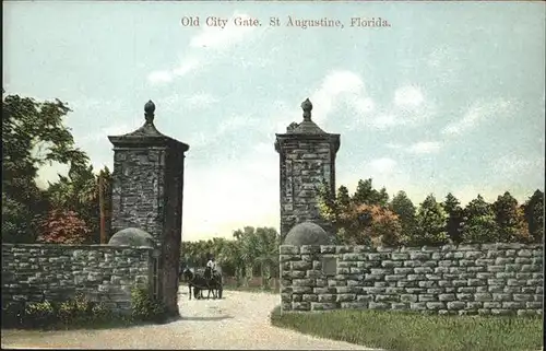 Saint Augustine Florida Old City Gate Kat. Saint Augustine