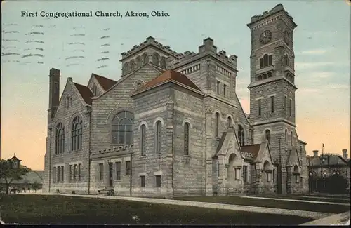Akron Ohio First Congregational Church Kat. Akron