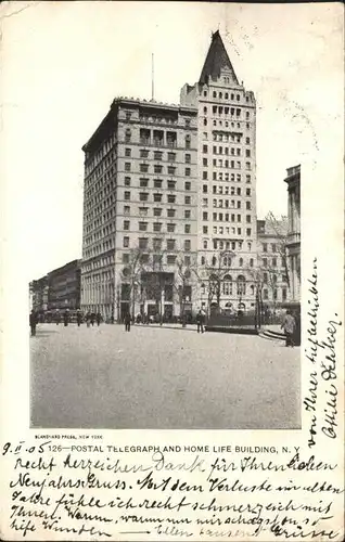 New York City Postal Telegraph Home Life Building / New York /