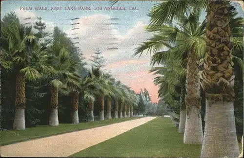Los Angeles California Palm Walk East Lake Park Kat. Los Angeles