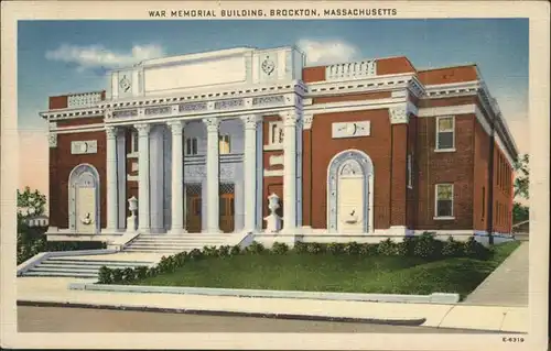 Brockton Massachusetts War Memorial Building Kat. Brockton