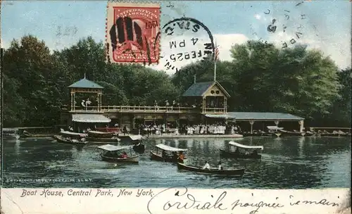 New York City Boat House Central Park / New York /