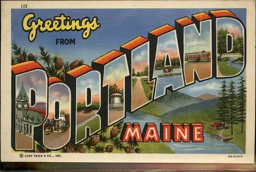 Portland Maine  Kat. Portland