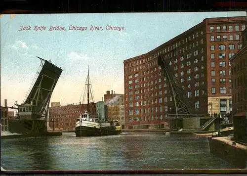 Chicago Illinois Jack Knife Bridge Kat. Chicago