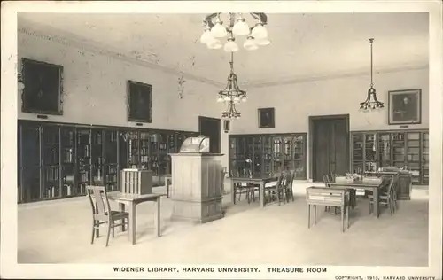 Cambridge Massachusetts Harvard University Widener Library Kat. Cambridge