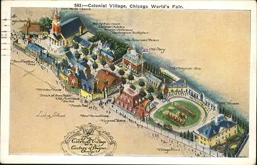 Chicago Illinois Colonial Village Kat. Chicago