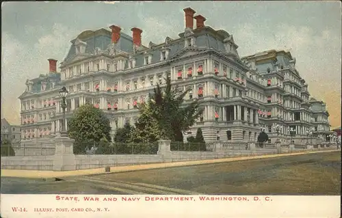 Washington DC State War and Navy Department Kat. Washington